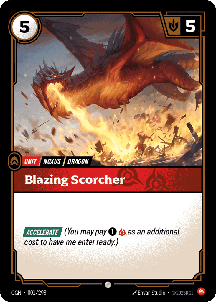 Blazing Scorcher [OGN-001] (Foil)