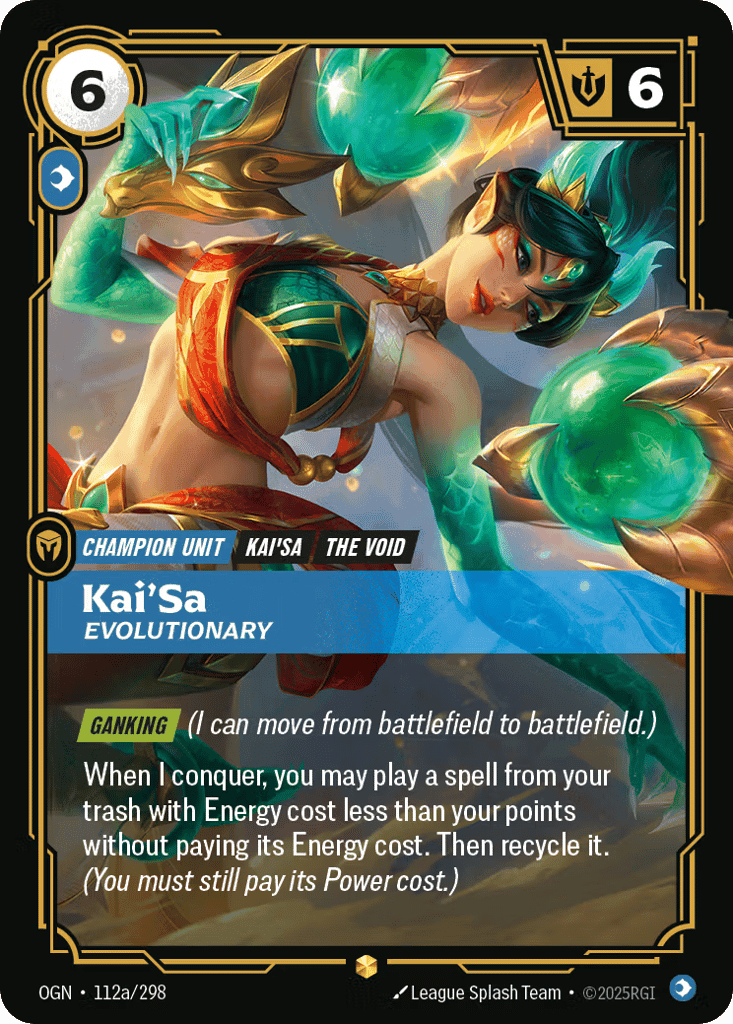 Kai'Sa, Evolutionary (Alternate Art) [OGN 112a/298] (Foil)