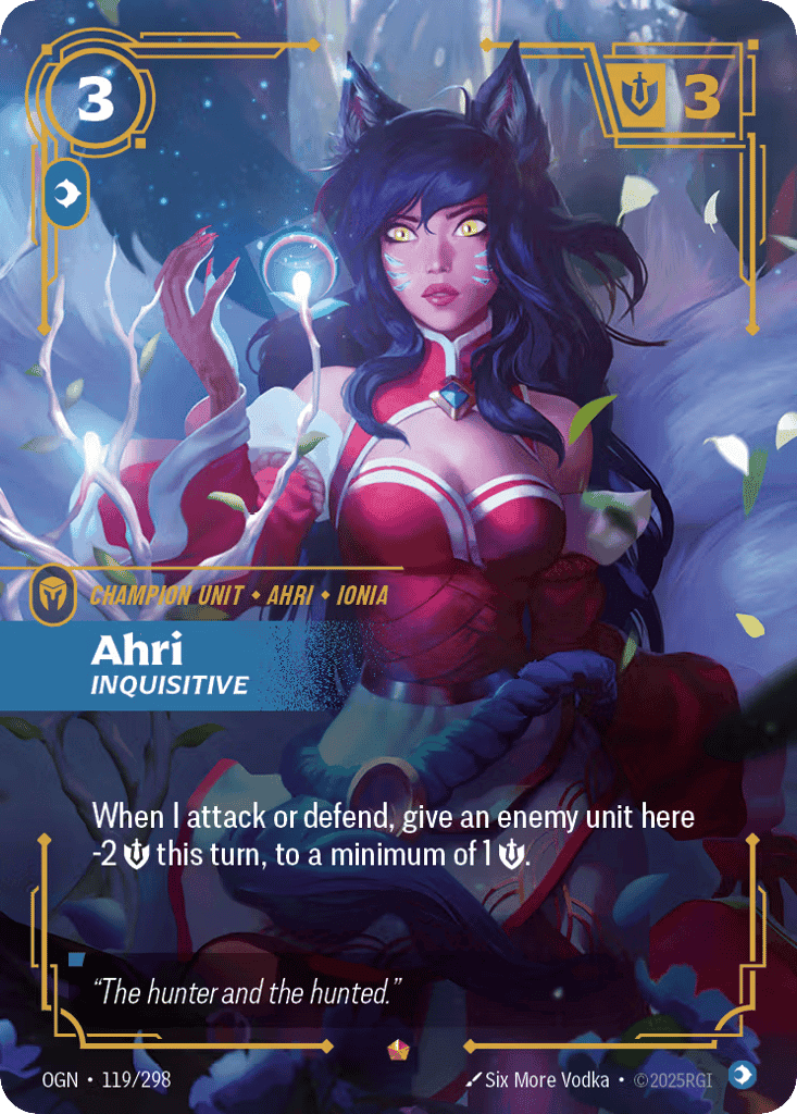 Ahri, Inquisitive [OGN 119/298] (Foil)