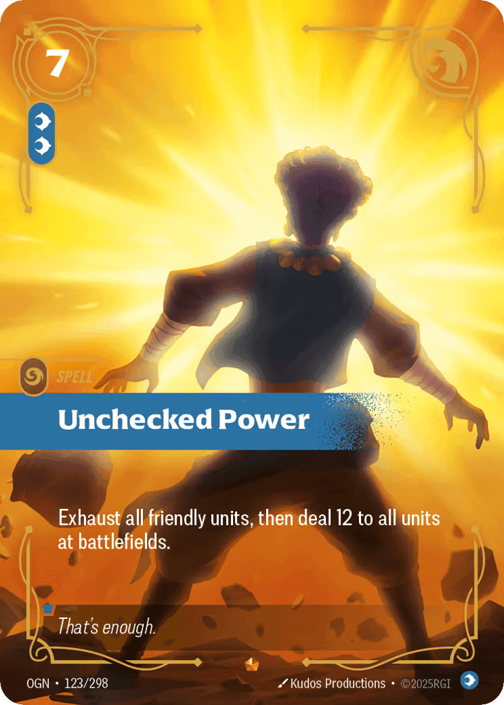 Unchecked Power [OGN-123] (Foil)