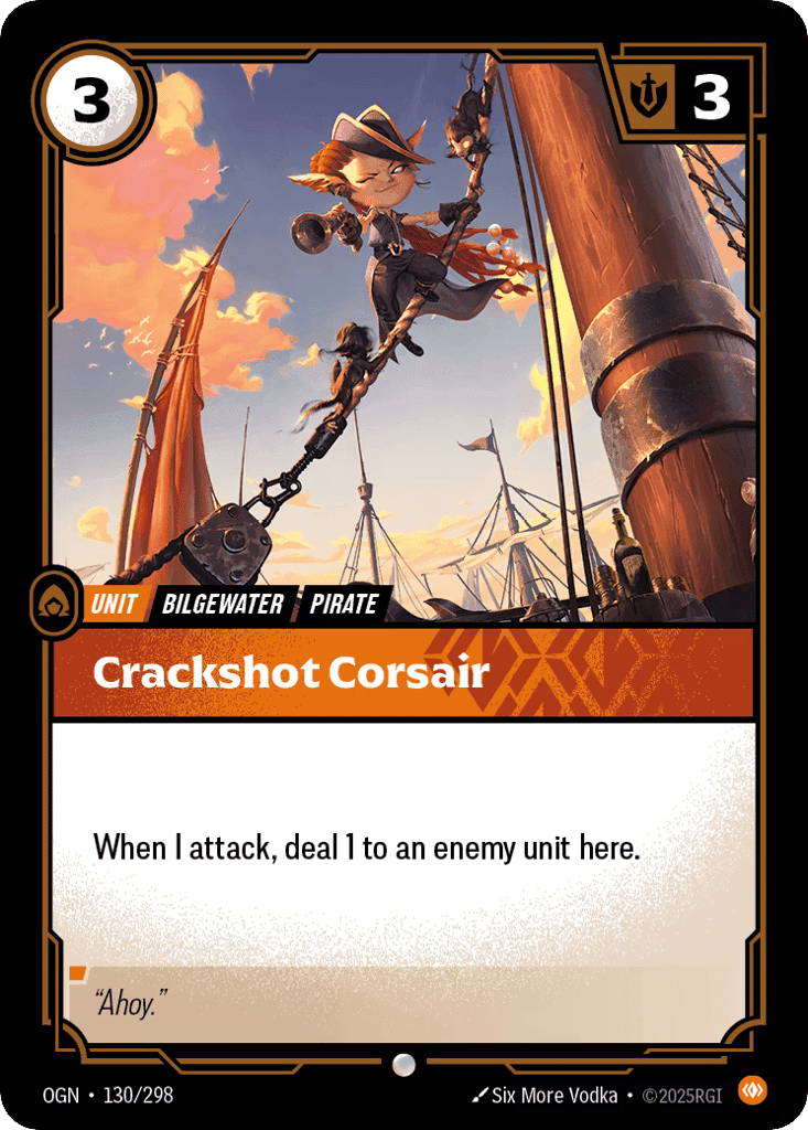 Crackshot Corsair [OGN-130] (Foil)