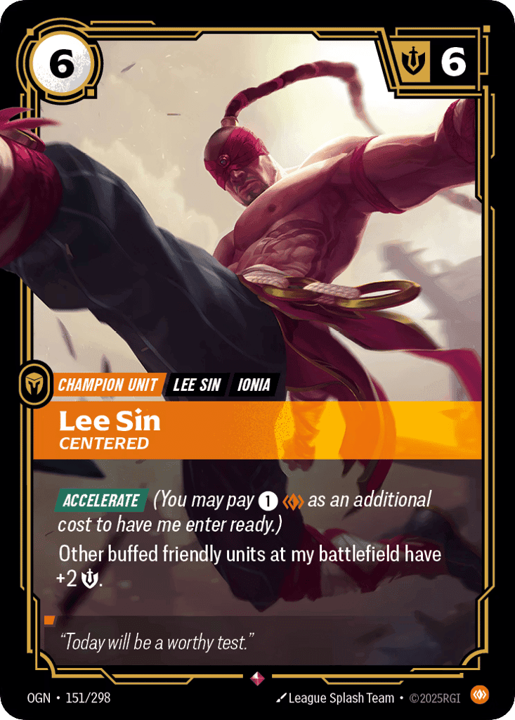 Lee Sin, Centered [OGN 151/298] (Foil)