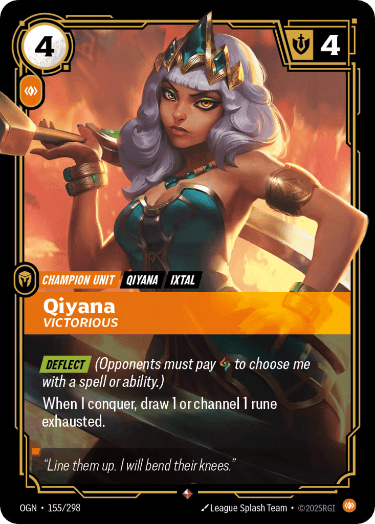 Qiyana, Victorious [OGN 155/298] (Foil)
