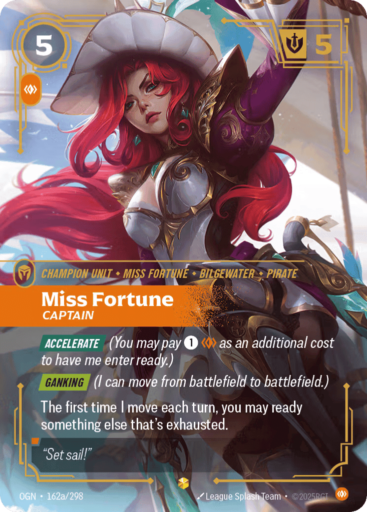 Miss Fortune, Captain (Alternate Art) [OGN 162a/298] (Foil)