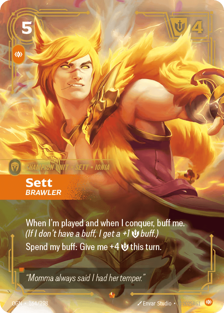 Sett, Brawler [OGN 164/298] (Foil)