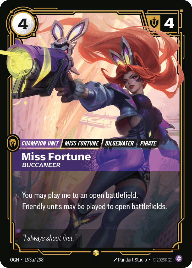 Miss Fortune, Buccaneer (Alternate Art) [OGN 193a/298] (Foil)