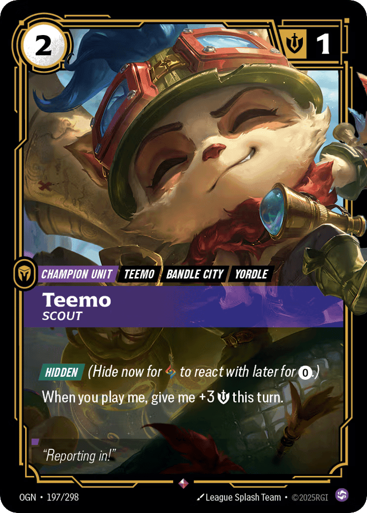 Teemo, Scout [OGN 197/298] (Foil)