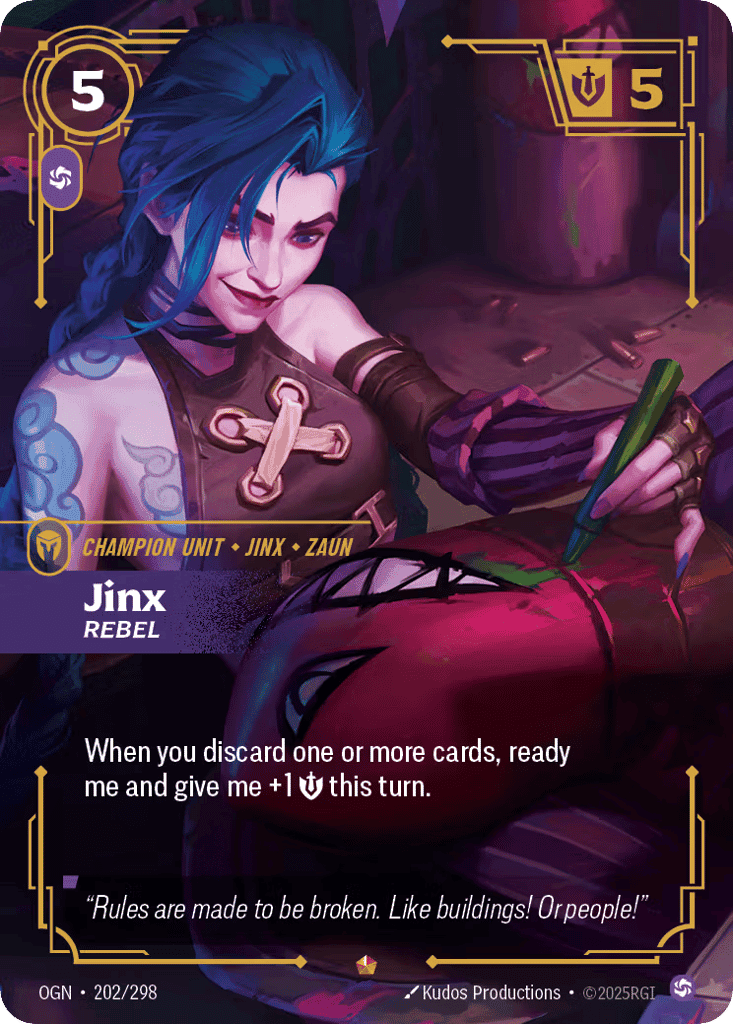 Jinx, Rebel [OGN 202/298] (Foil)