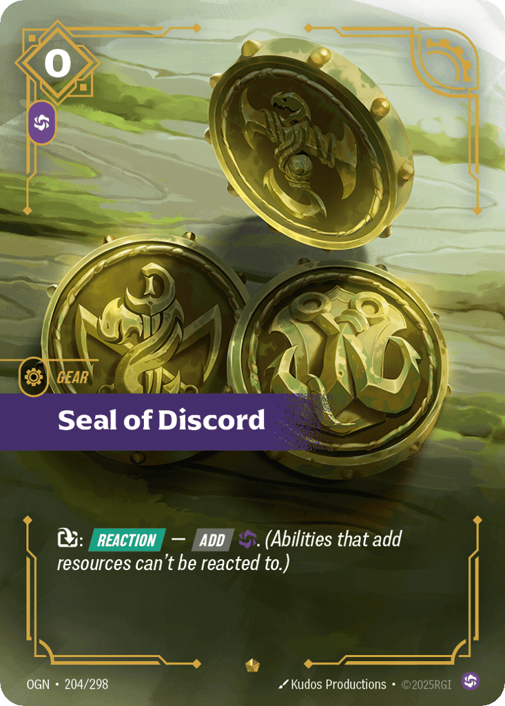 Seal of Discord [OGN-204] (Foil)