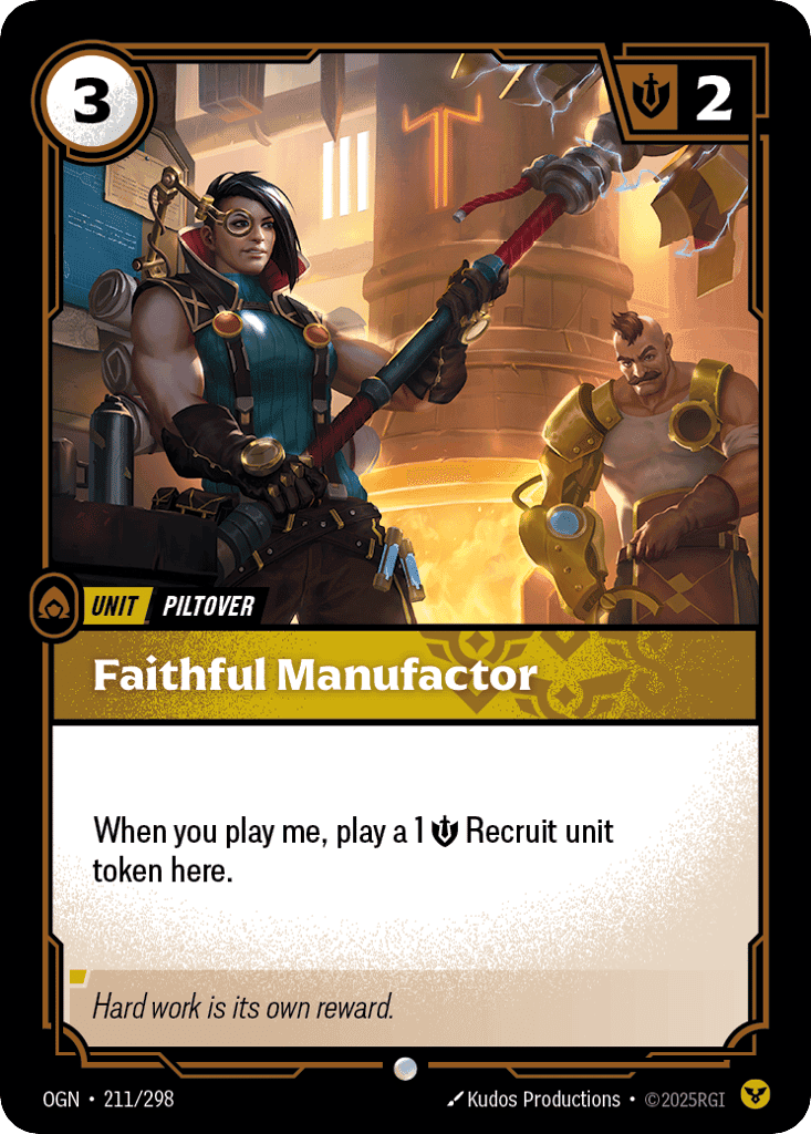 Faithful Manufactor [OGN-211] (Foil)