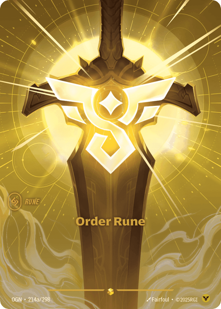 Order Rune (Showcase) (Foil)