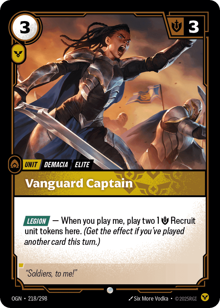 Vanguard Captain [OGN-218] (Foil)