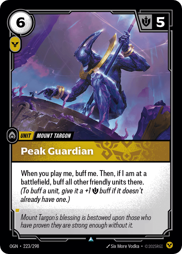 Peak Guardian [OGN-223] (Foil)