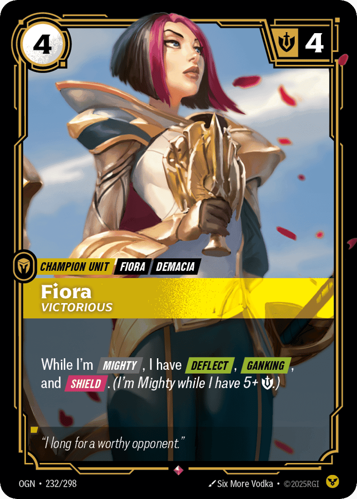 Fiora, Victorious [OGN 232/298] (Foil)