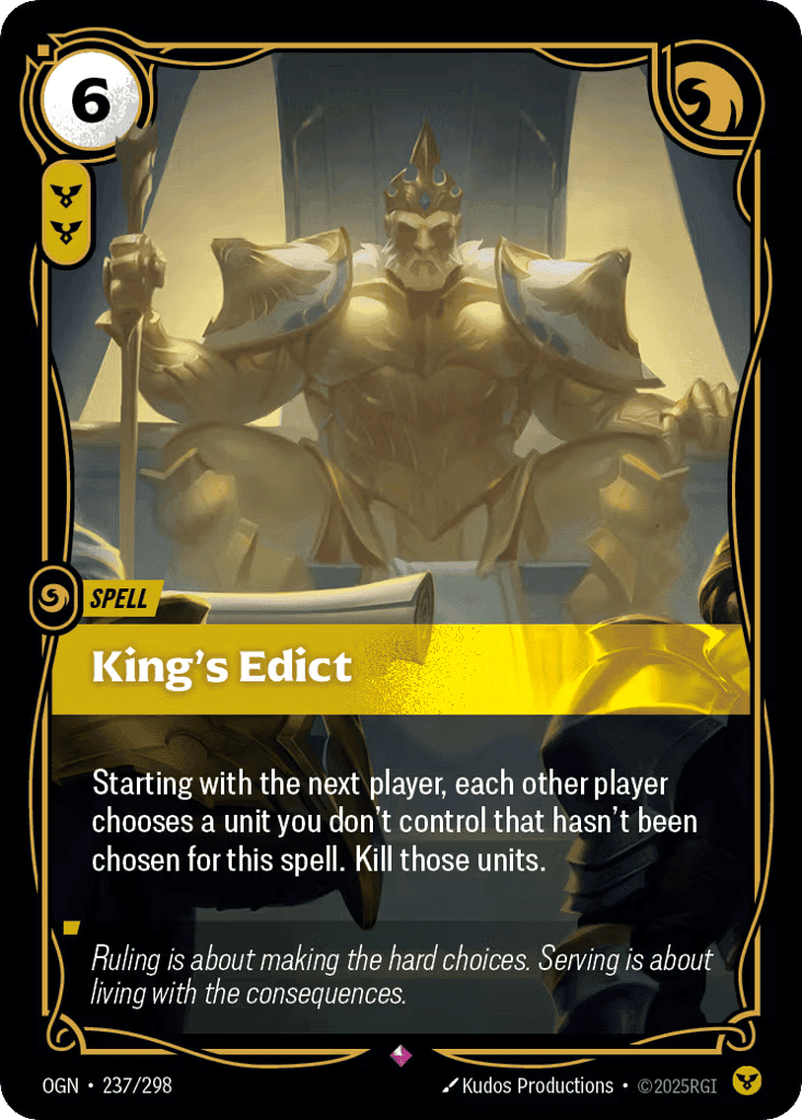 King's Edict [OGN-237] (Foil)