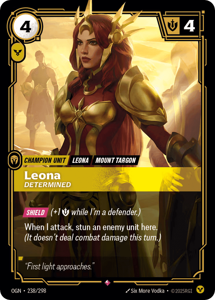 Leona, Determined [OGN 238/298] (Foil)