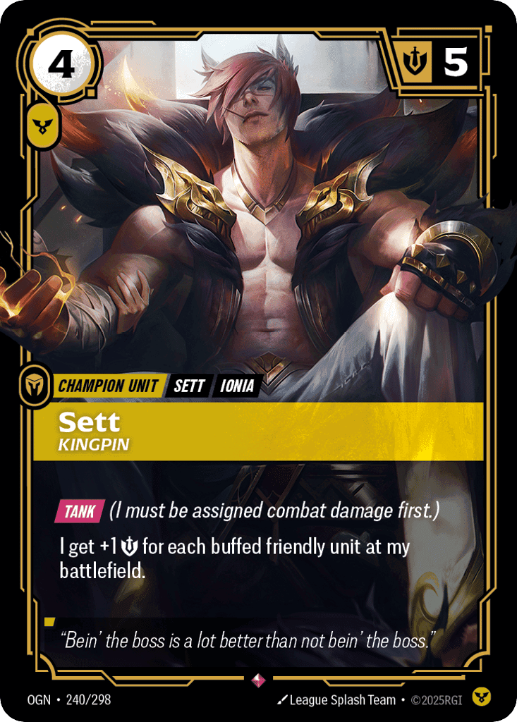 Sett, Kingpin [OGN 240/298] (Foil)