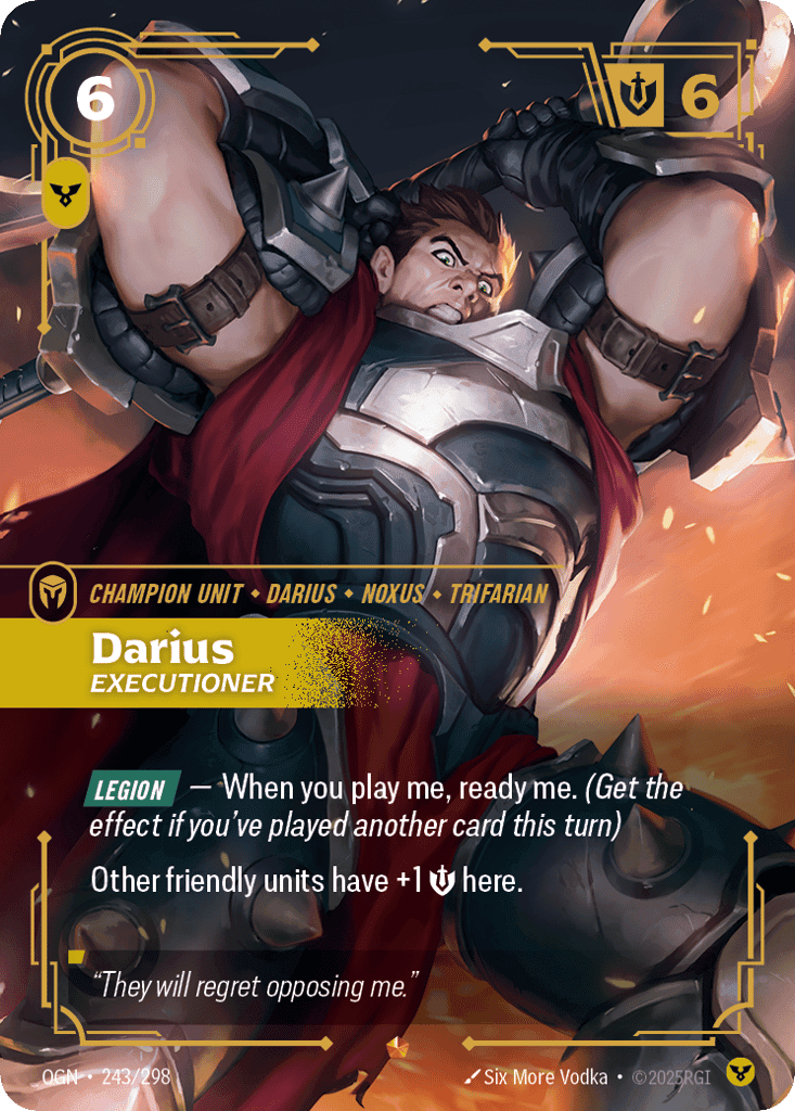 Darius, Executioner [OGN 243/298] (Foil)
