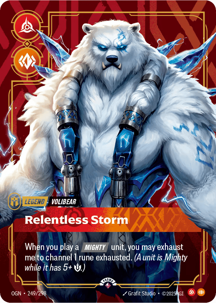 Volibear, Relentless Storm [OGN 249/298] (Foil)
