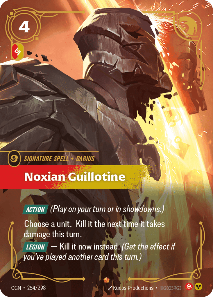Noxian Guillotine [OGN-254] (Foil)