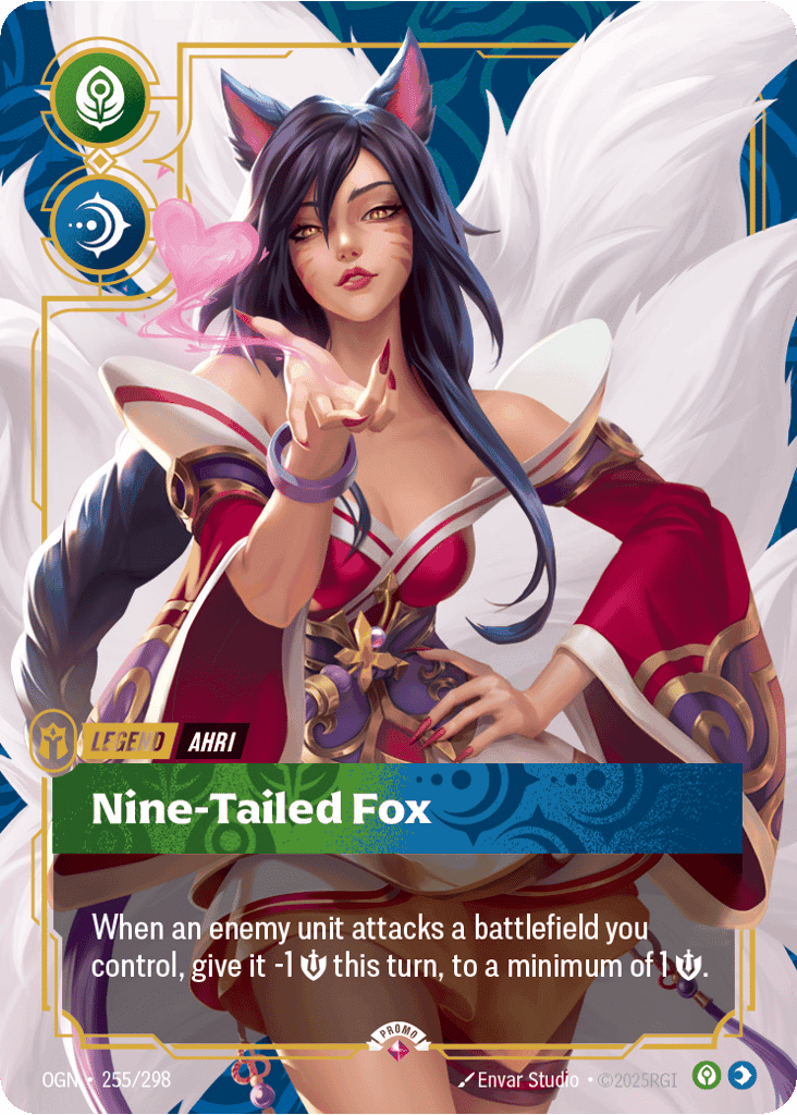 Ahri, Nine-Tailed Fox [OGN 255/298] (Foil)