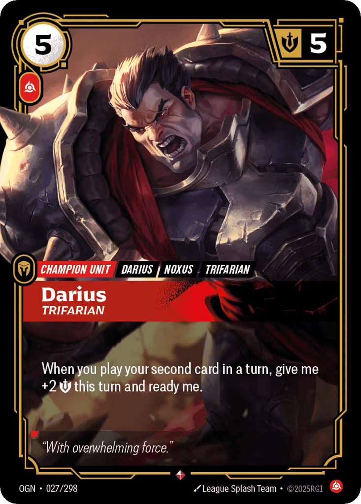 Darius, Trifarian [OGN 027/298] (Foil)