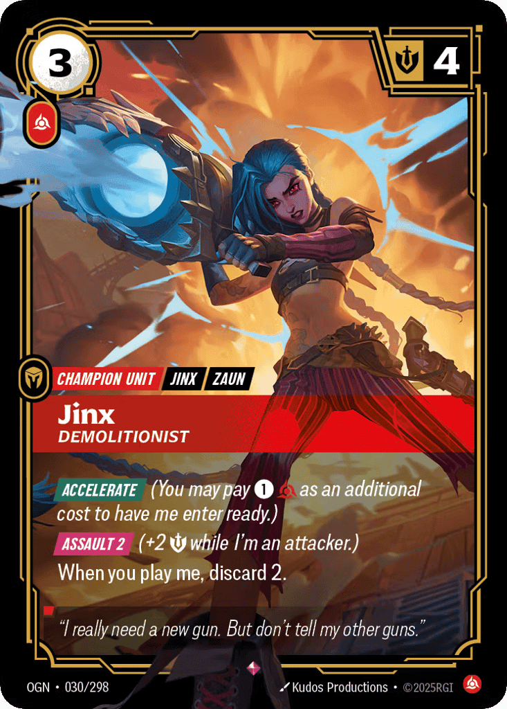 Jinx, Demolitionist [OGN 030/298] (Foil)
