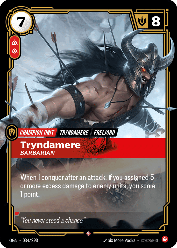 Tryndamere, Barbarian [OGN 034/298] (Foil)