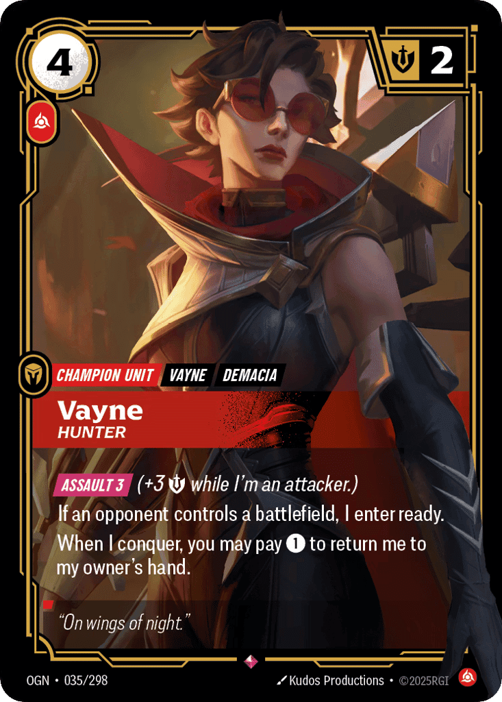 Vayne, Hunter [OGN 035/298] (Foil)