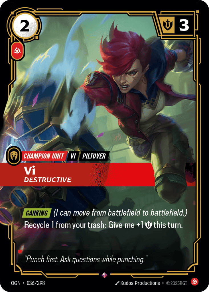Vi, Destructive [OGN 036/298] (Foil)