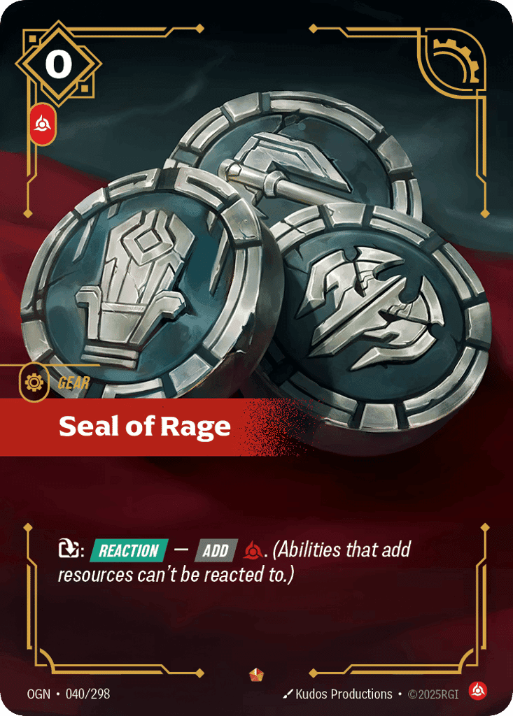 Seal of Rage [OGN-040] (Foil)