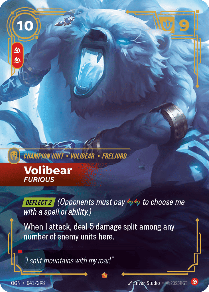 Volibear, Furious [OGN 041/298] (Foil)