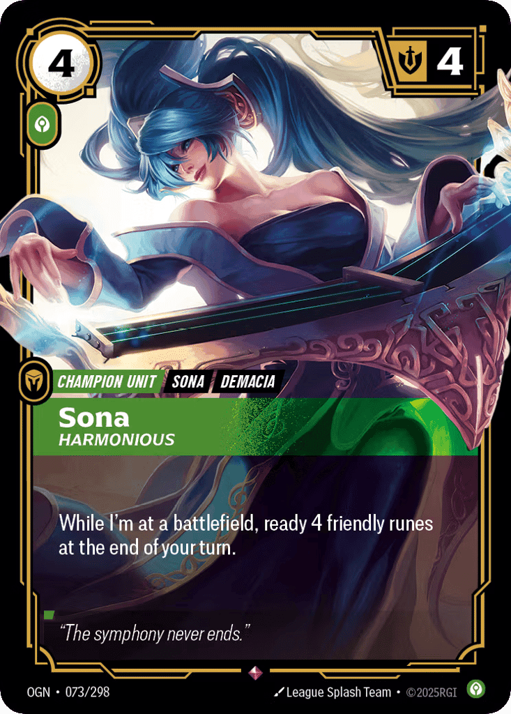 Sona, Harmonious [OGN 073/298] (Foil)