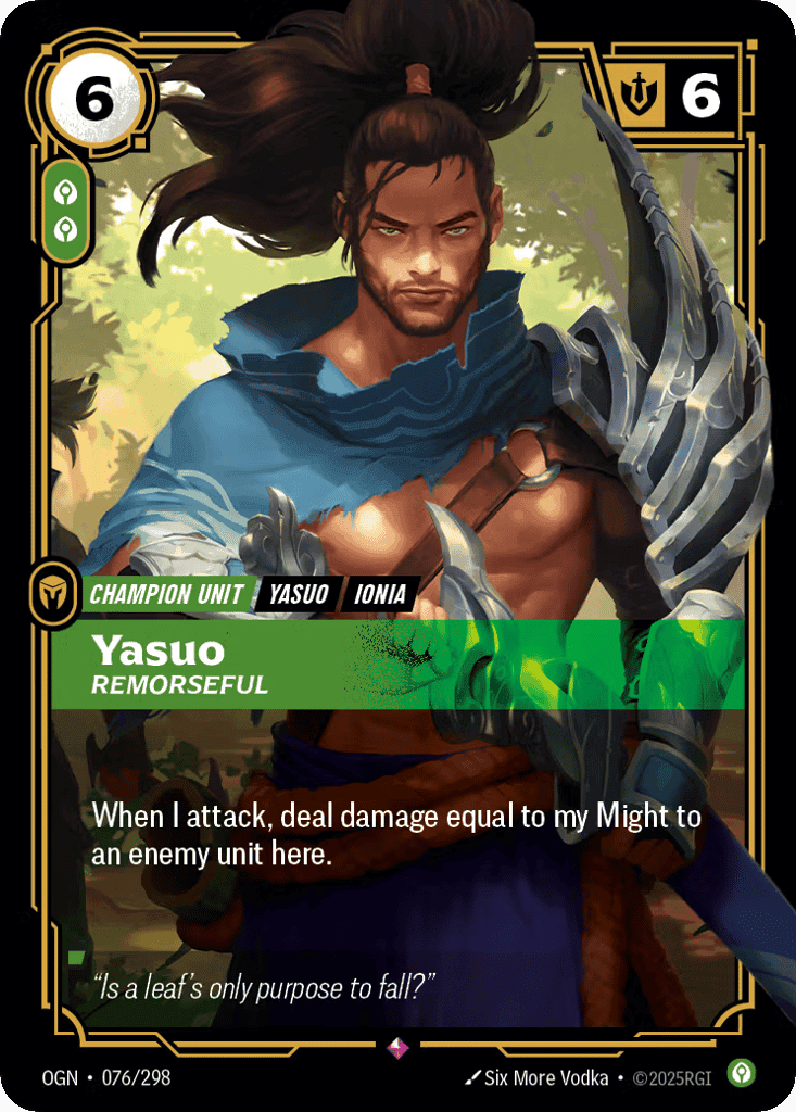 Yasuo, Remorseful [OGN 076/298] (Foil)