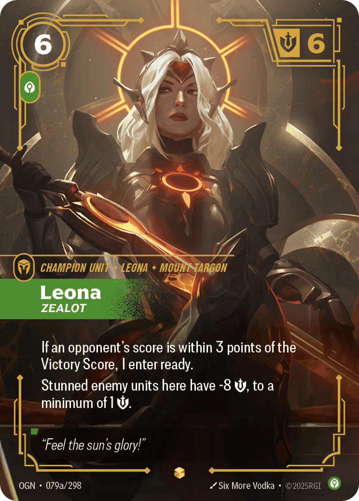 Leona, Zealot (Alternate Art) [OGN 079a/298] (Foil)