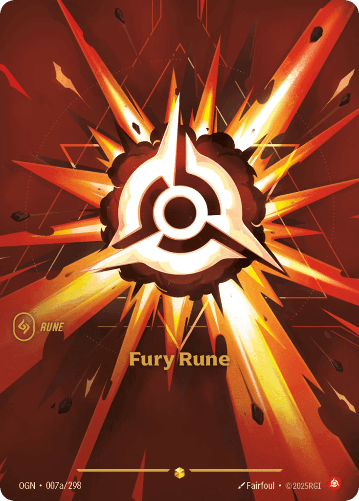 Fury Rune (Showcase) (Foil)