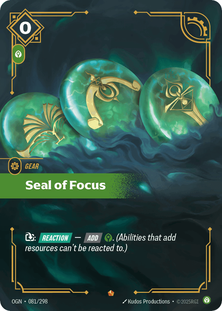 Seal of Focus [OGN-081] (Foil)