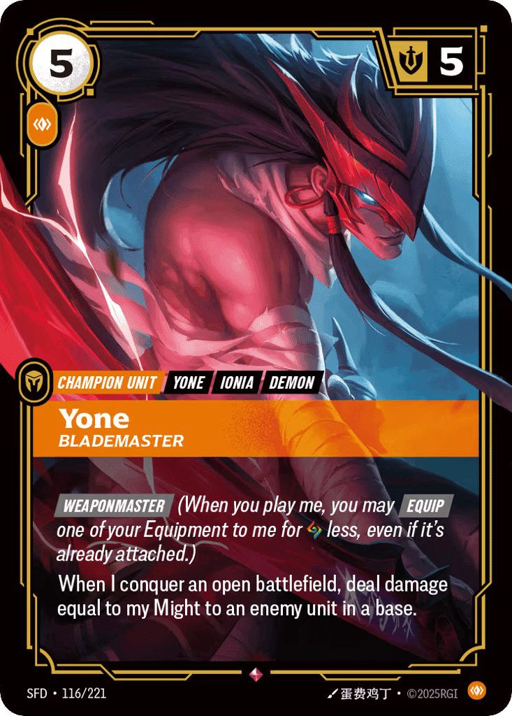 Yone, Blademaster [SFD 116/221] (Foil)