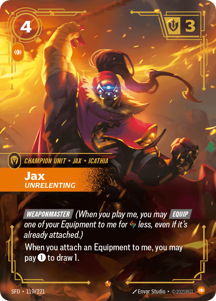 Jax, Unrelenting [SFD 119/221] (Foil)