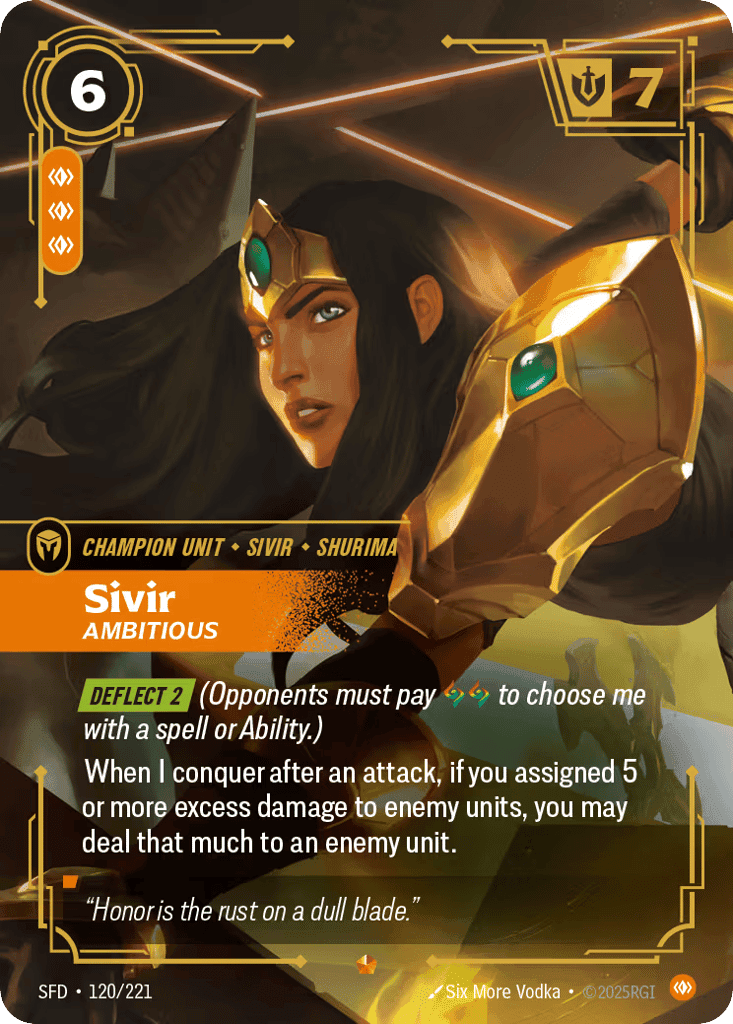 Sivir, Ambitious [SFD 120/221] (Foil)