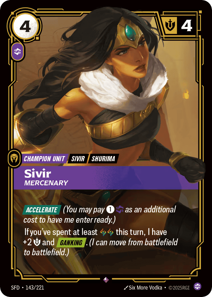 Sivir, Mercenary [SFD 143/221] (Foil)