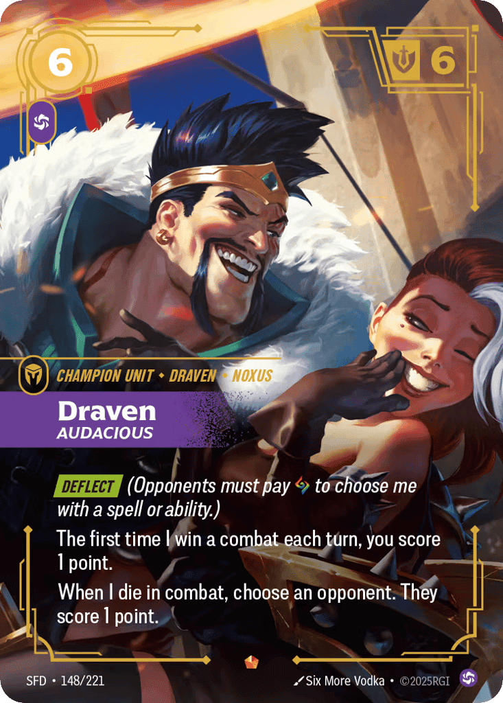 Draven, Audacious [SFD 148/221] (Foil)