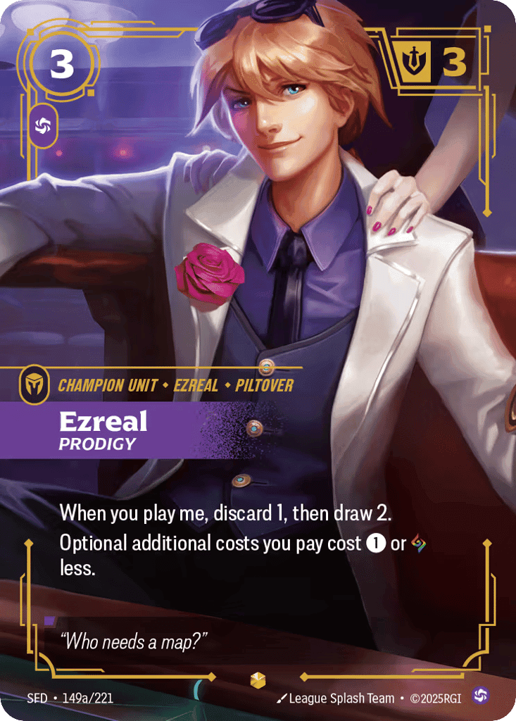 Ezreal, Prodigy (Alternate Art) [SFD 149a/221] (Foil)
