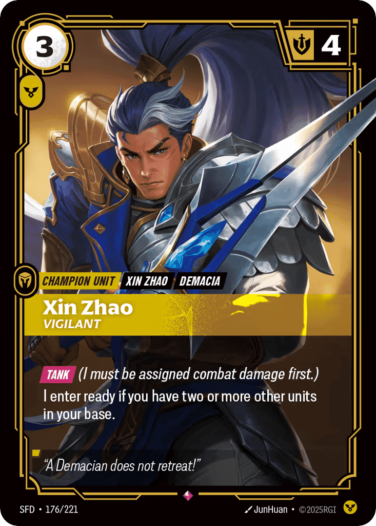 Xin Zhao, Vigilant [SFD 176/221] (Foil)