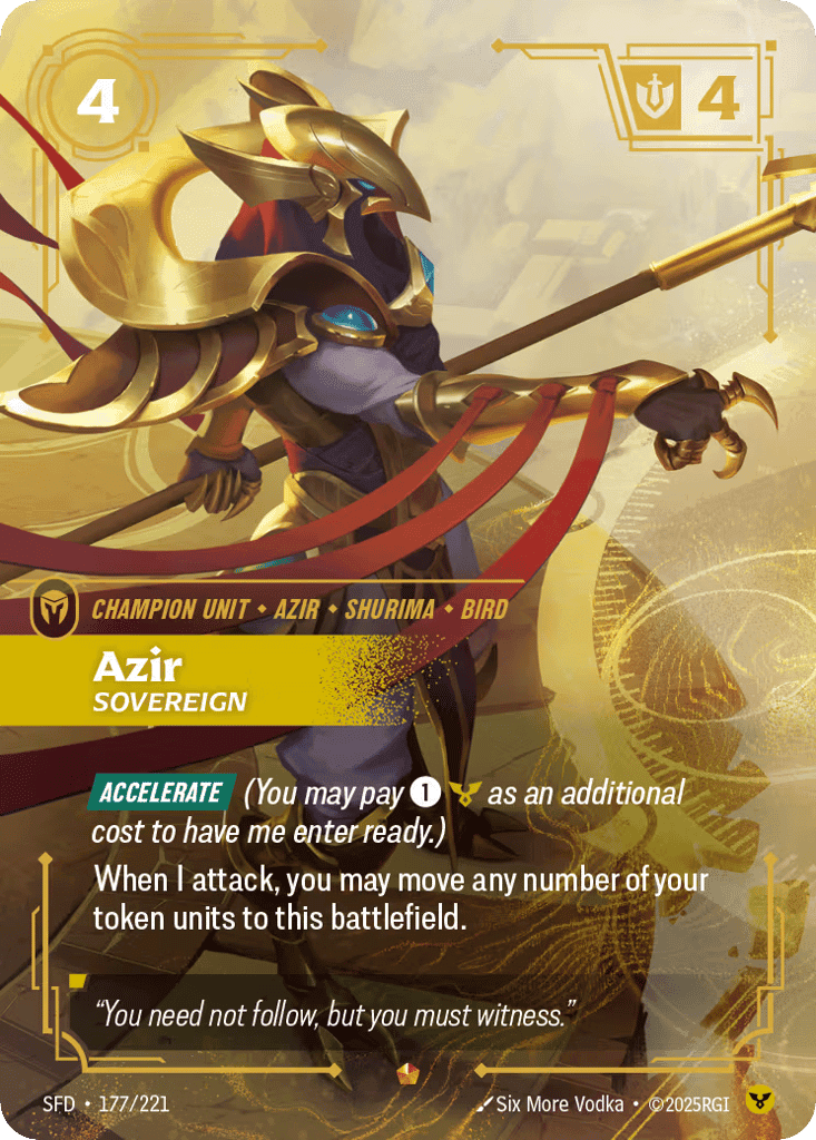 Azir, Sovereign [SFD 177/221] (Foil)