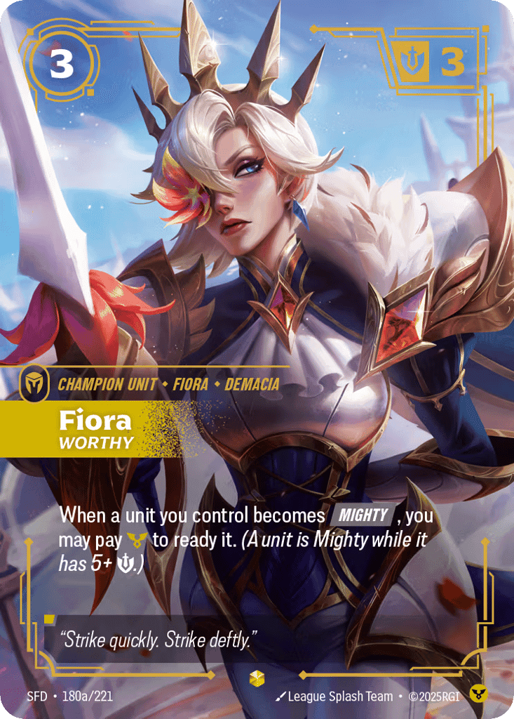 Fiora, Worthy (Alternate Art) [SFD 180a/221] (Foil)