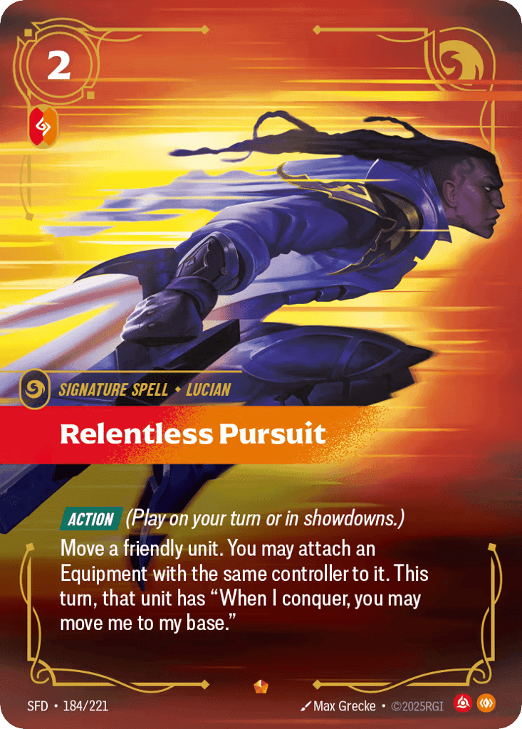 Relentless Pursuit [SFD-184] (Foil)