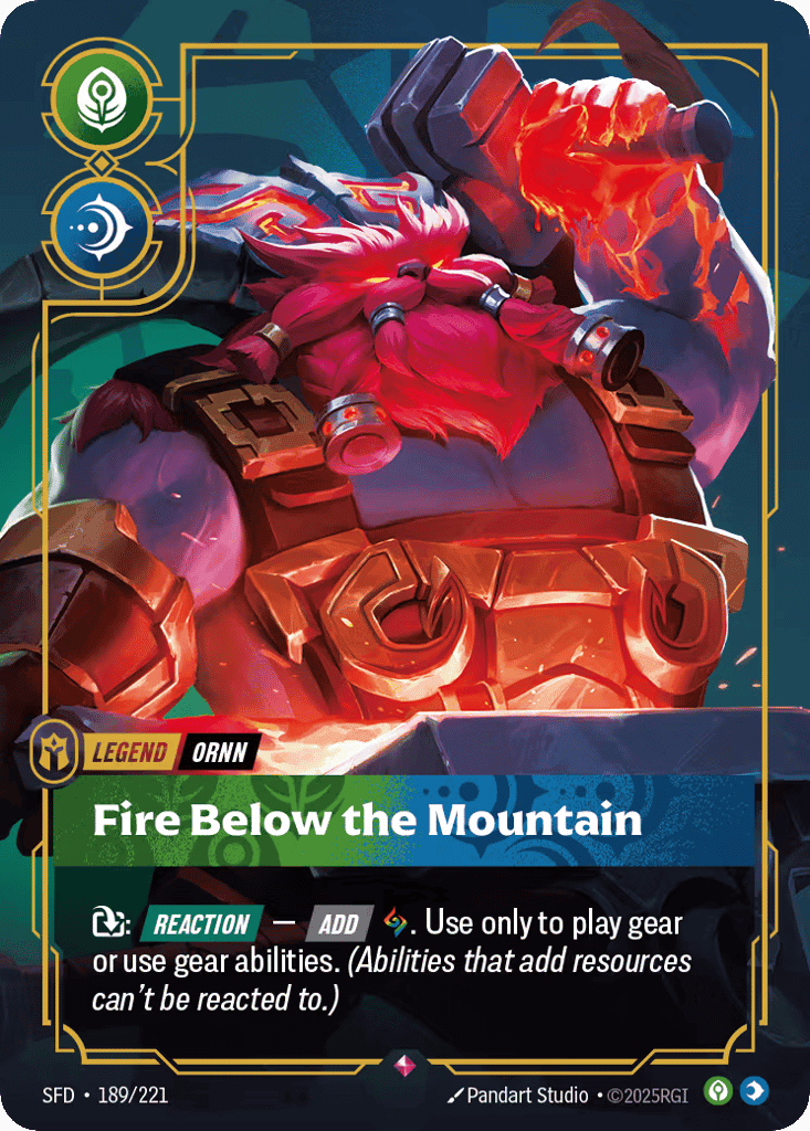 Ornn, Fire Below the Mountain [SFD 189/221] (Foil)