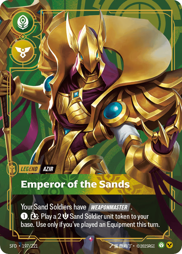 Azir, Emperor of the Sands [SFD 197/221] (Foil)