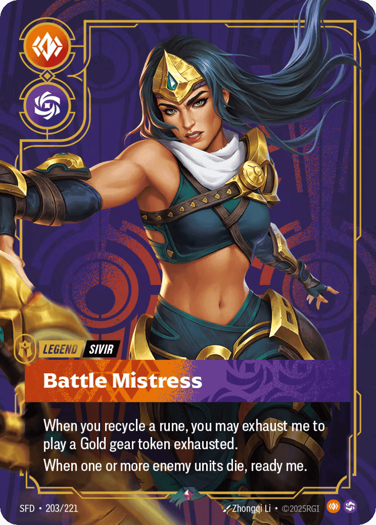 Sivir, Battle Mistress [SFD 203/221] (Foil)